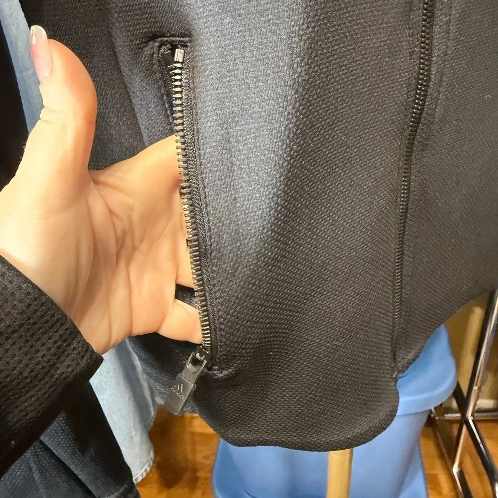 NWOT Adidas Black Climalite Jacket #0078